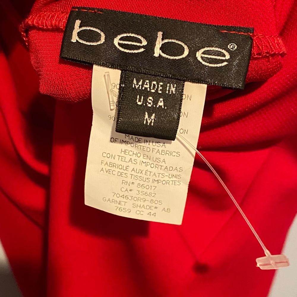 COPY - Bebe Red, backless, with small train eveni… - Picture 6 of 10